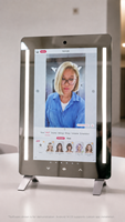 Espejo Inteligente con IA Mirroh.AI Android 14, Pantalla Táctil IPS de 21.5 Pulgadas, Espejo Personalizado con Soporte, para Prueba de Peinados