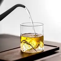 اسطوانة إسبرسو المحمولة جودة الساخن في الهواء الطلق عصير زجاج بوروسيليليك مرتفع المياه 600 مللي