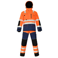 Pantalon de travail Oxford imperméable personnalisé orange marine haute visibilité pour la construction, le sauvetage, les urgences, la sécurité, uniformes réfléchissants
