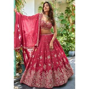 Conjunto de Lehenga Choli de Diseñador de Moda con Bordado Intenso y Lentejuelas para Mujer, Ropa de Fiesta de Boda para Exportación al por Mayor - Product Image 1