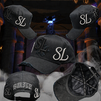 Casquettes de baseball Oxford 5 panneaux en velours éponge noir cristal personnalisées OEM, ajustables, style A-Frame, croix Anubis, Rebel Hats