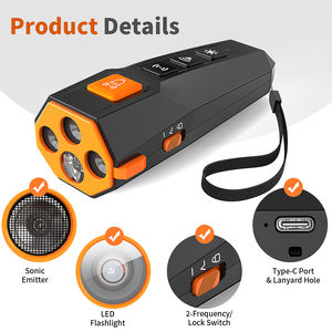 Repelente ultrasónico para perros Tize, dispositivo de Control antiladridos para dejar de ladrar, entrenamiento ultrasónico para mascotas, disuasorio para perros con <span class=keywords><strong>Clicker</strong></span> para perros - Product Image 5