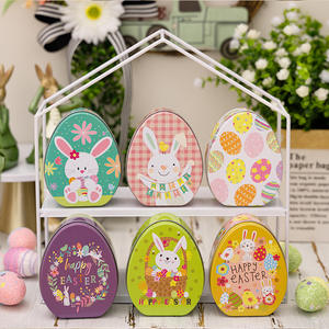 Boîtes cadeaux en métal en forme de <span class=keywords><strong>lapin</strong></span> de Pâques pour ranger les bonbons, pour les enfants, fournitures pour les fêtes - Product Image 3