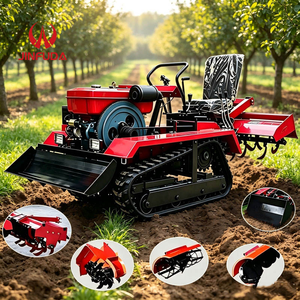 Cultivadora Rotativa <span class=keywords><strong>de</strong></span> Tipo Cinturón <span class=keywords><strong>de</strong></span> Goma con Asiento para Preparación <span class=keywords><strong>de</strong></span> Suelo en Invernaderos <span class=keywords><strong>de</strong></span> Fresas - Product Image 1