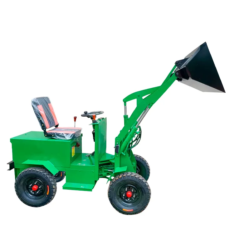 Chinese factory Hongrun new energy battery Loader China 1Ton1.5Ton 2Ton3Ton4Ton Civil use agricultural use Wheel Loader