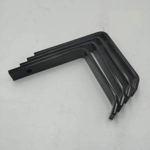 Support mural robuste en acier brut non peint, fixation multi-angle, support d'étagère, équerres d'angle - Product Image 4