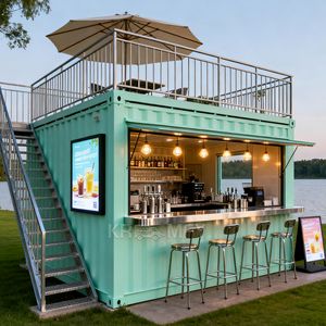 Conteneur maritime mobile de cuisine contemporaine avec construction robuste et optimisation de l'espace pour les magasins de détail - Product Image 1