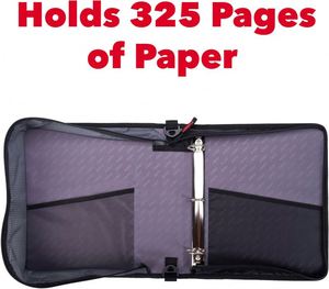 Free Sample BSCI 3 O-<b>Ring</b> Zipper <b>Binder</b> 800 Sheet Capacity - Comes With Handle Multiple Pockets Zipper <b>Binder</b> - Product Image 2
