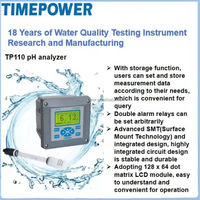 Alat Analisa pH Meter Industri Digital Online Output 4-20mA Sensor PH/ORP Otomatis untuk Kolam Renang Air Limbah 0.01pH