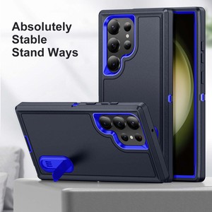 Nuova <span class=keywords><strong>Cover</strong></span> Ibrida <span class=keywords><strong>3</strong></span> in 1 con Paraurti per Samsung S23 S24 S25 S26 Ultra - Product Image 2