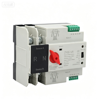 Interruptor de Transferencia Automática de Doble Alimentación ATS Monofásico para Riel DIN para Inversor Fotovoltaico