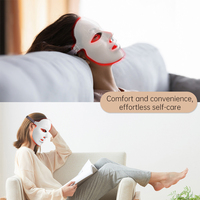 Masque facial de luminothérapie LED rouge portable pour usage domestique, vente en gros, marque privée, OEM, infrarouge, pour l'acné