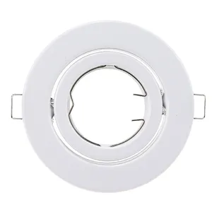 Recessed ceiling frame led spotlight housing OEM ODM down light fixture GU10/GU5.3/MR16/MR11 bracket full color spot light case