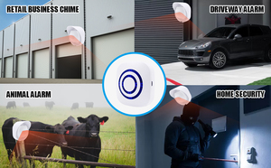 Năng lượng mặt trời đường lái xe Hệ thống báo động tầm xa ngoài trời PIR cảm biến chuyển động an ninh không dây chu vi báo động Home Hệ thống an ninh - Product Image 5