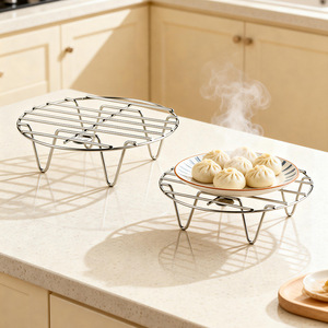 Grille de cuisson <span class=keywords><strong>vapeur</strong></span> en acier inoxydable 316 pour <span class=keywords><strong>cuiseur</strong></span> à riz, isolation thermique, usage multifonctionnel en cuisine - Product Image 1