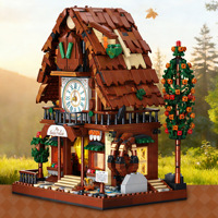 T2131 Modelo de Bloques de Construcción de Casa del Reloj de Cuco, Compatible con -40 Piezas, Juguete Educativo de Plástico para Mayores de 14 Años