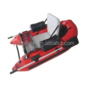 Mini Aluminum <strong>Boat</strong> <strong>Pontoon</strong> <strong>Float</strong> <strong>Tube</strong> Inflatable PVC Fishing <strong>Boat</strong> for 1 Person - Product Image 4