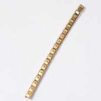 Blues Wholesale Lot de 18 modules de maillons de bracelet italien en acier inoxydable 9 mm, argent et or, avec crochet
