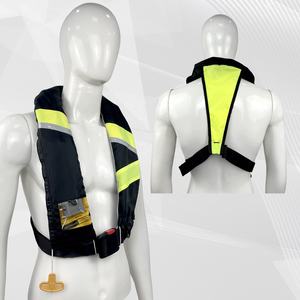 Chalecos Salvavidas Inflables de 150N para Adultos, Aprobados por la Guardia Costera de EE. UU., Tela Oxford+TPU, Chaleco Salvavidas Manual con Reflectante - Product Image 4