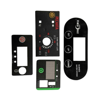 Autocollant d'étiquette en polycarbonate PC personnalisé pour machine à café, pour panneau de commande et clavier, par fabricant OEM