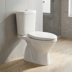 Modern Chinese Style Ceramic Two Piece Water Closet Toilet <b>Floor</b> Mounted WC With Tank Nigeria Africa Export - Product Image 3