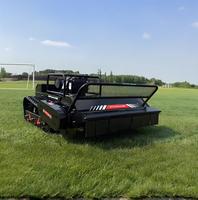 Nouvelle Tondeuse Robot Chenillée Électrique AI pour Usage Domestique, Débroussailleuse Télécommandée, Machine à Couper l'Herbe, Moteur Central Agricole
