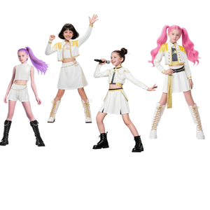 <span class=keywords><strong>Disfraz</strong></span> <span class=keywords><strong>de</strong></span> Cosplay <span class=keywords><strong>de</strong></span> Anime Kpop Demon Hunter 2025 para Niñas, Trajes <span class=keywords><strong>de</strong></span> Rumi, Zoey y Mira para Actuaciones Infantiles y Halloween - Product Image 5