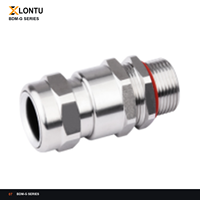 LONTU Metall-Kabelverschraubung aus 304 Edelstahl Ex t IIIC Db IP66 für Motoren, Pumpen, Gehäuseeintritt und Industrieausrüstung