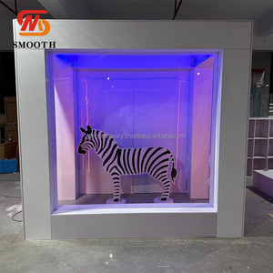 Boîte à photos de luxe en PVC Boîte de photomaton en acrylique blanc personnalisé Vogue Boîte de photomaton pour magazines Toile de fond de fête pour la décoration d'événements - Product Image 1