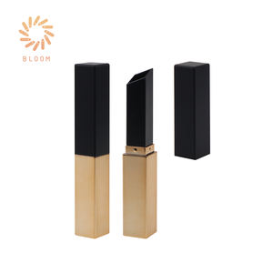 Oferta Especial: Envase Cuadrado de Plástico para Lápiz Labial Marca BLOOM, Color Dorado, Impresión Serigrafiada, Cierre a Presión, Similar a <span class=keywords><strong>YSL</strong></span>, para Productos Vacíos - Product Image 1