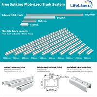 Support de fixation au plafond pour rail de rideau électrique, accessoire de montage en hauteur pour systèmes de rideaux motorisés
