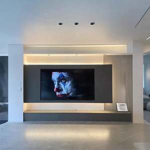 ตู้เก็บของทีวีแผงไม้คุณภาพสูงสำหรับห้องนั่งเล่นห้องนอนและห้องดูหรูหราทันสมัย - Product Image 4