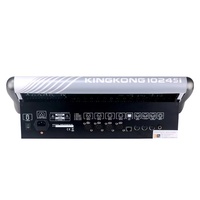 Consola de Control de Iluminación para Juegos Kingkong 1024 Si -Channel DMX512, Metálica Blanca, Funciones de Ajuste para Máquina de Humo, 30x60x7cm