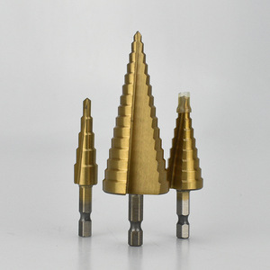 Guest Quality <b>Step</b> <b>Drill</b> Bit Metric Hex Shank TiCN Coated For Steel Drilling Enlarging Deburring - Product Image 4