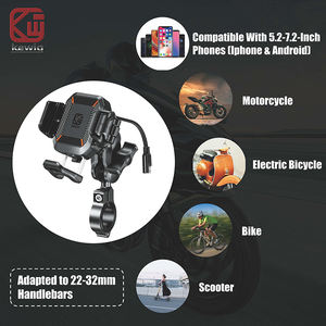 Pengisi Daya USB Cepat Tahan Air Kewig, Pengisian Nirkabel Cepat, Dudukan Ponsel Motor Anti Getaran dan Stabil dengan Dudukan Ponsel - Product Image 3