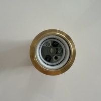 Douille de lampe E27 vintage en laiton, support de lampe Edison en métal moleté avec bague de verrouillage pour suspension rétro, pièces de luminaire DIY