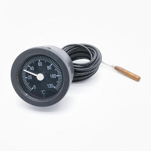 Dial <b>Thermometer</b> 0-120C Capillary Sensor 1M Metal Shell Heat Resistant For <b>Water</b> Oil Measurement - Product Image 5