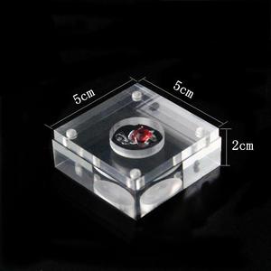 Lỏng đá quý hộp Acrylic nam châm trong suốt kim cương lưu trữ đồ trang sức hộp hiển thị hộp - Product Image 5