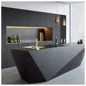 KINGV 3D免费设计高光泽加纳木现代设计厨房橱柜餐具室整理机厨柜