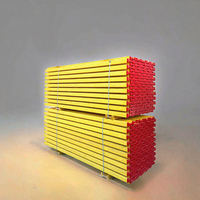 WUFANG 200mm 12mm Thick High Quality Waterproof Spruce Pine Wood H20 Timber Beam Yellow Painted Eco-friendly Wooden Girder