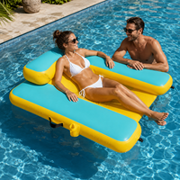 Fauteuil gonflable Flamingo en PVC robuste, personnalisable, vente en gros directe usine, capacité 400 lbs. Piscine portable