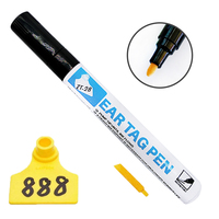 Stylo marqueur étanche pour le betail, en plastique, avec Identification des animaux, de bétail et de mouton, 5 unités