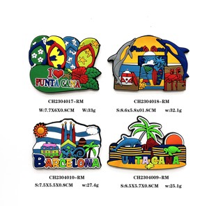 Logo personnalisé, aimant de réfrigérateur en PVC 3D, <span class=keywords><strong>souvenir</strong></span> de la République <span class=keywords><strong>dominicaine</strong></span>, PUNTA CANA, autocollants - Product Image 5