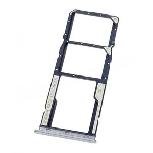 Bandeja para tarjeta SIM Micro SD para Xiaomi Redmi 10A gris - Product Image 1