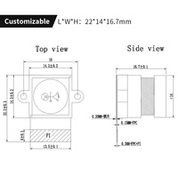 Module de capteur de caméra CMOS IMX206 16MP 1/2.3 pouces, objectif couleur 4K à grande ouverture et haute sensibilité à la lumière pour la sécurité, les microscopes et les caméras IP