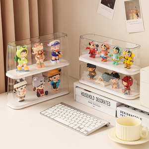 Vitrina acrílica Organización de niveles Caja de exhibición de madera a prueba de polvo Vitrina exclusiva para coleccionables Mini figuras <span class=keywords><strong>Funko</strong></span> Pop - Product Image 6