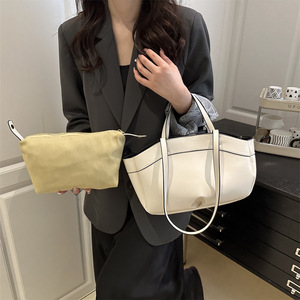 Bolso de mano unisex de alta gama, diseño plegable con cremallera, capacidad de 1 litro, bolso versátil de un solo hombro, bolsos de alta calidad a la moda - Product Image 1