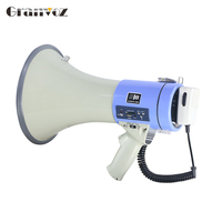 Haut-Parleur 50W avec USB, SD, AUX pour Sonorisation et Alarme de Sécurité, Mégaphone Puissant à Grande Puissance avec Option Batterie