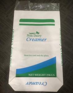 Sac en papier de qualité alimentaire à ouverture large avec fond plat pour 25 kg de crème non laitière - Product Image 4