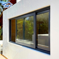 Fenêtre coulissante horizontale en aluminium moderne pour cuisine de villa, insonorisée, en verre, pour chambre à coucher, salon, appartement